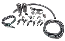 Dual Catch Can Kit for Lamborghini Gallardo LP Fluid Lock Radium Engineering