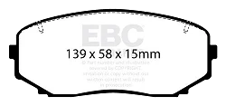 DPX2463 Klocki hamulcowe ULTIMAX2 EBC Brakes Mazda Mitsubishi Eclipse Cross Outlander Pajero Sport Shogun Sport CX5 2nd Gen Mitsubishi COMMERCIAL L 200 15