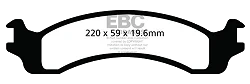 DP61640 Klocki hamulcowe GREENSTUFF EBC Brakes Dodge Ram 2500 Pick-up Ram 3500 Pick-up