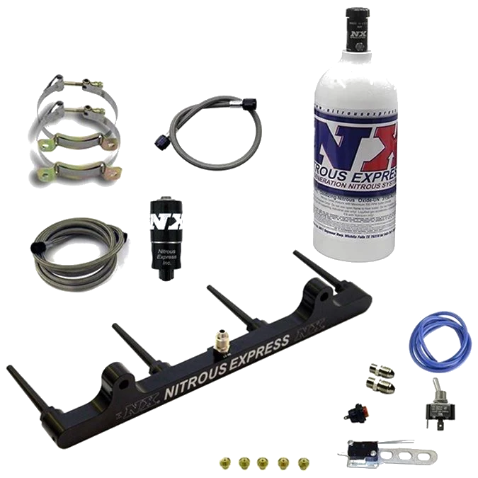 Billet Spray Bar System for Hayabusa 2008+ with 2.5Lb Bottle Nitrous Express NX 62201-2.5P - USA-NX-62201-2.5P