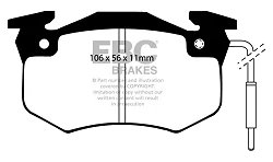 DP458/2 Klocki hamulcowe ULTIMAX2 EBC Brakes BRISTOL Blenheim Citroen Saxo VTR Saxo VTS Xsara Xsara Estate Xsara Picasso ZX ZX Estate Peugeot 106 205 206 206CC 306 309 Renault Clio Mk1 5 9 1