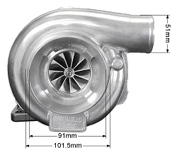 Turbosprężarka JRspec GTX3076R+ BB Hybrid Ceramic (GTX3080R) T3 .82 V-band