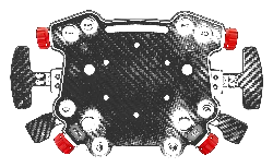 Hub Panel Kontrolny Kierownicy GT Pro SIMAGIC Łopatki Zmiany Biegów Symulator Simracing