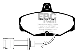 DP571 Klocki hamulcowe ULTIMAX2 EBC Brakes Ford Sierra Sierra XR Granada Mk3 Granada Mk3 GL Granada Mk3 Ghia Granada Mk3 Scorpio