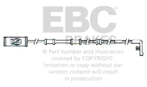 EFA113 Czujnik zużycia klocków hamulcowych EBC Brakes Opel Vectra VAUXHALL Vectra