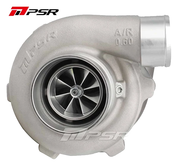 Turbosprężarka Pulsar PSR 3067 Gen2 Dual Ball Bearing T51R MOD Dual V-Band 0.72 A/R IWG Billet Actuator 7.4psi PSR Logoed