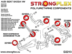 226168B: Zestaw zawieszenia tylnego Audi A3