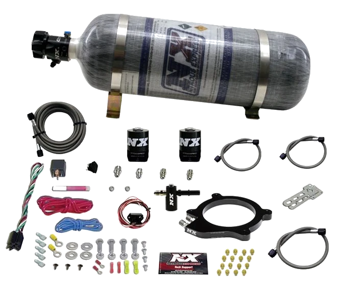 Nitrous Plate System LT4 Supercharged with 12Lb Carbon Bottle for Chevrolet Corvette/Camaro/Cts-v 6.2L Nitrous Express NX 20961-12