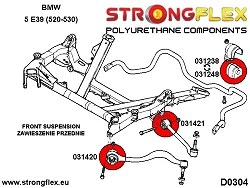 031248B: Tuleja stabilizatora przedniego BMW e39 - 031248B_21mm