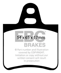 DP350 Klocki hamulcowe ULTIMAX2 EBC Brakes Citroen BX CX Saloon CX BX GT BX GTi