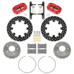 Wilwood 140-17568-DR NDPR Przedni zestaw hamulcowy UTV Wiercony Czerwony Polaris RZR