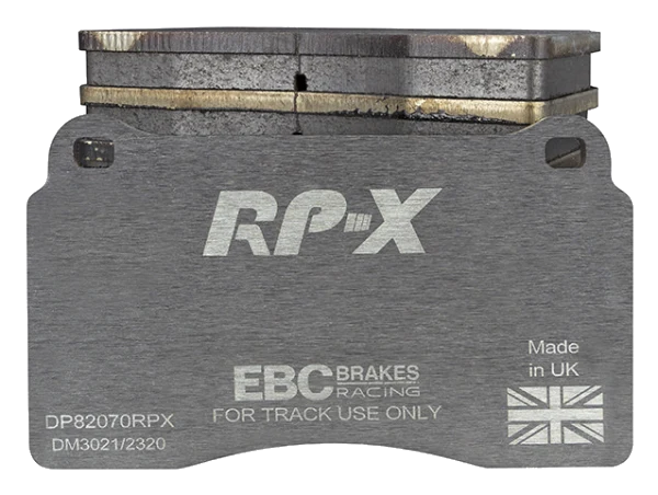 DP82070RPX Sportowe klocki hamulcowe RP-X Racing EBC Brakes AC MK VI Aston Martin DB9 Vantage Audi RS3 8P TTRS quattro 8J TTRS quattro Plus 8J BMW ALPINA B10 E39 CUPRA Leon Ferrari 612 Renau