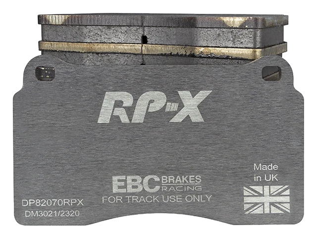 DP82070RPX Sportowe klocki hamulcowe RP-X Racing EBC Brakes AC MK VI Aston Martin DB9 Vantage Audi RS3 8P TTRS quattro 8J TTRS quattro Plus 8J BMW ALPINA B10 E39 CUPRA Leon Ferrari 612 Renau